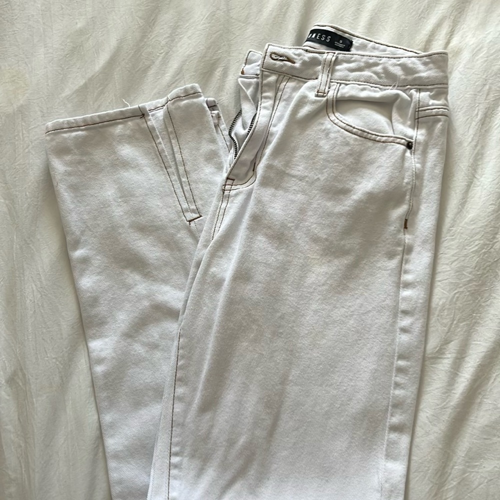 Princess Polly Lioness White Jeans